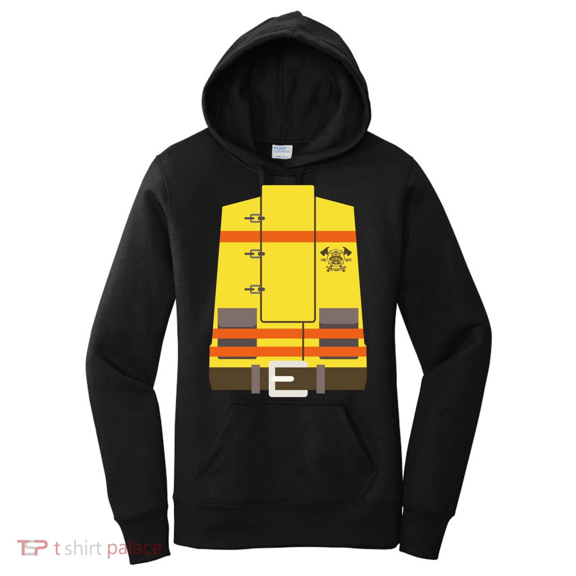 Fireman Uniform Costume Women's Hoodie
