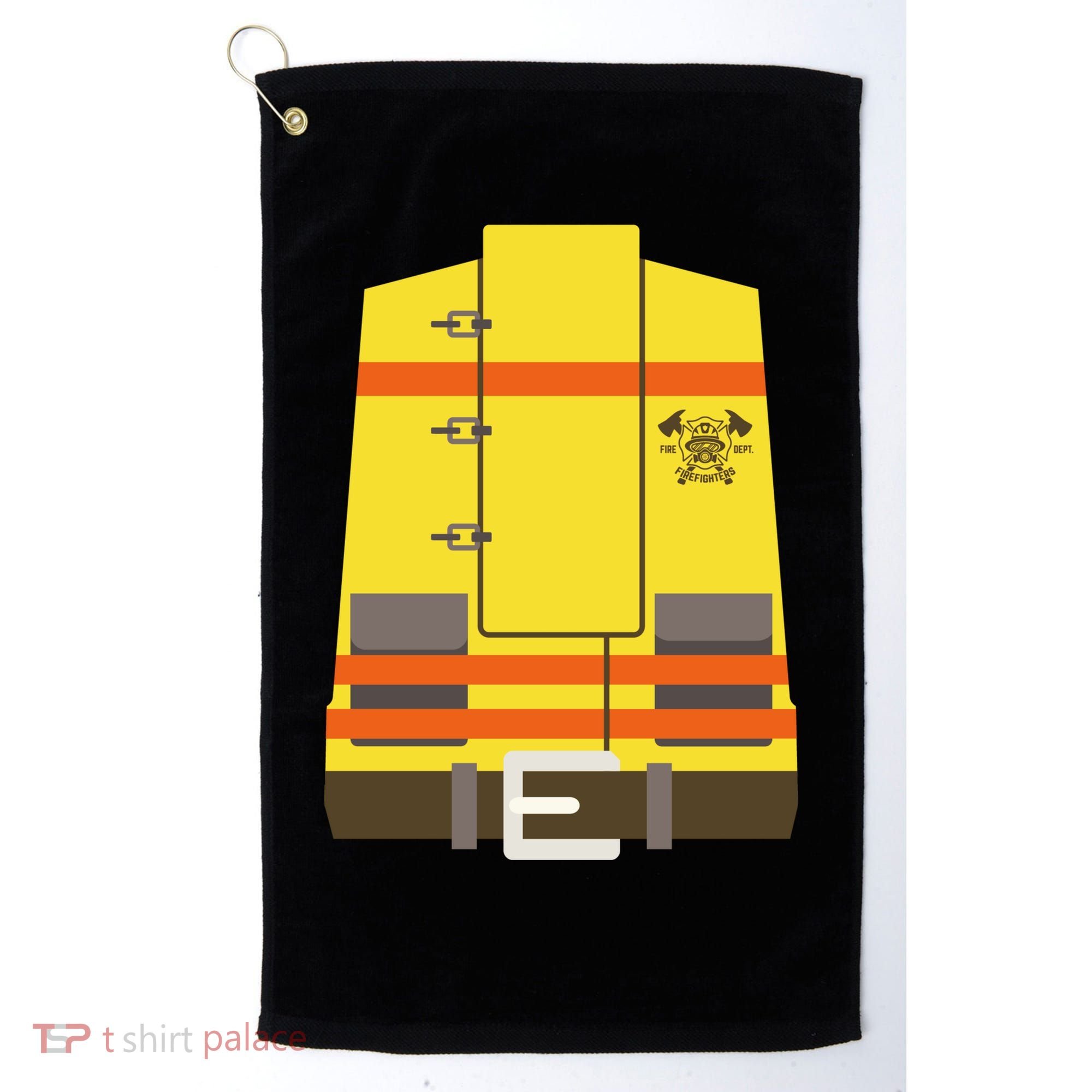 Fireman Uniform Costume Golf Towel