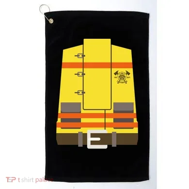 Fireman Uniform Costume Golf Towel