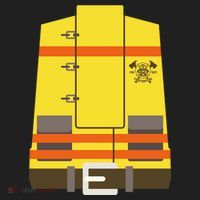 Fireman Uniform Costume Golf Towel thumb 3