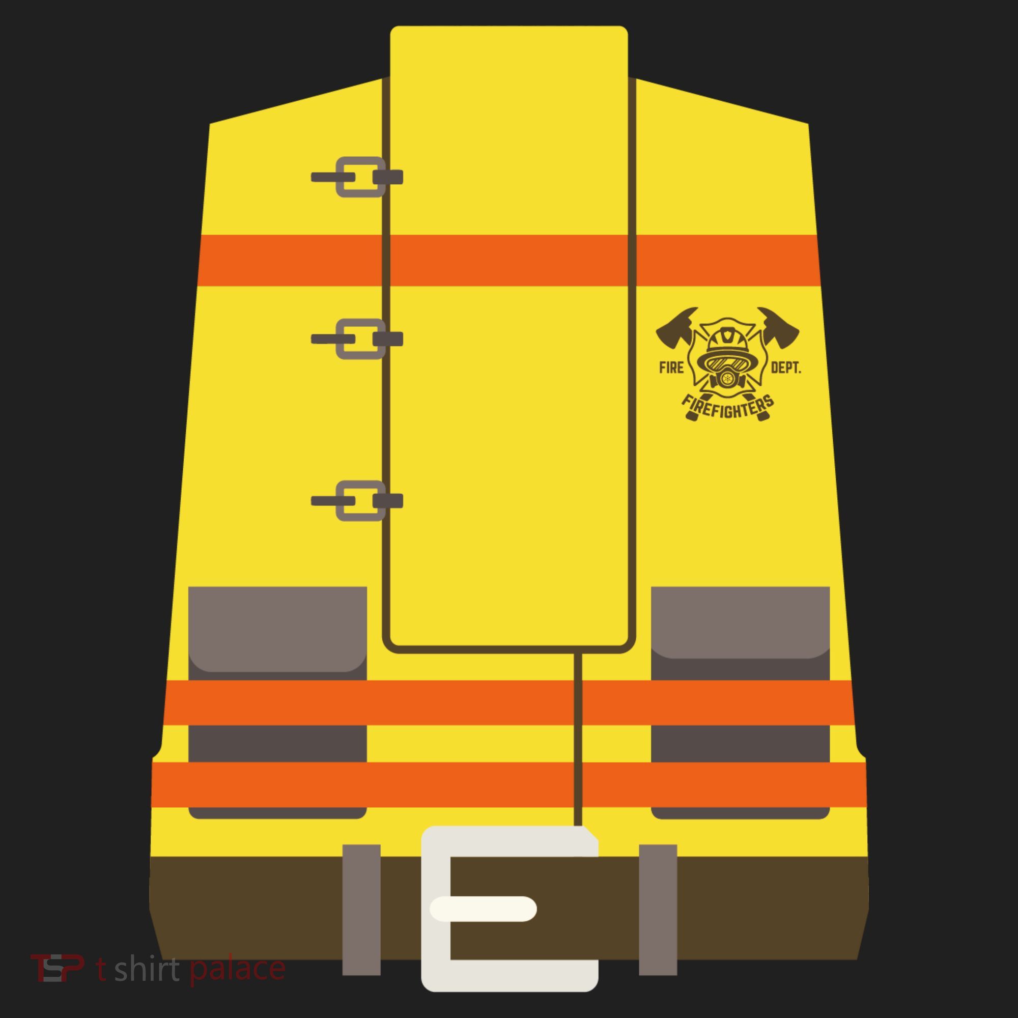 Fireman Uniform Costume Golf Towel