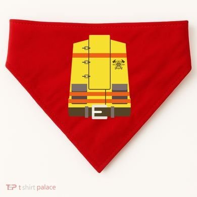 Fireman Uniform Costume USA-Made Doggie Bandana