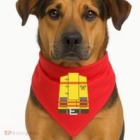 Fireman Uniform Costume USA-Made Doggie Bandana thumb 1