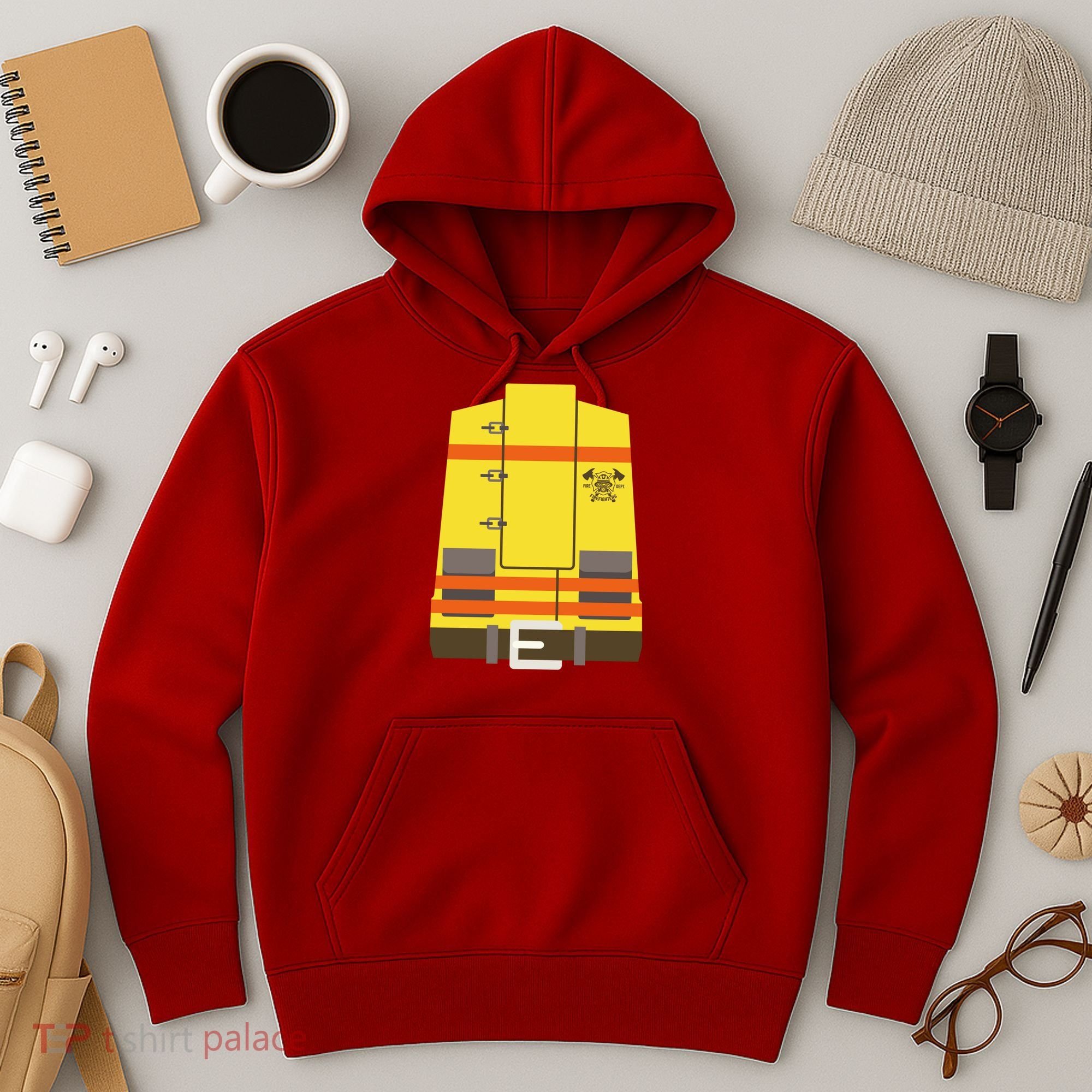 Fireman Uniform Costume Hoodie