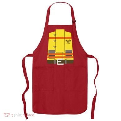 Fireman Uniform Costume Apron