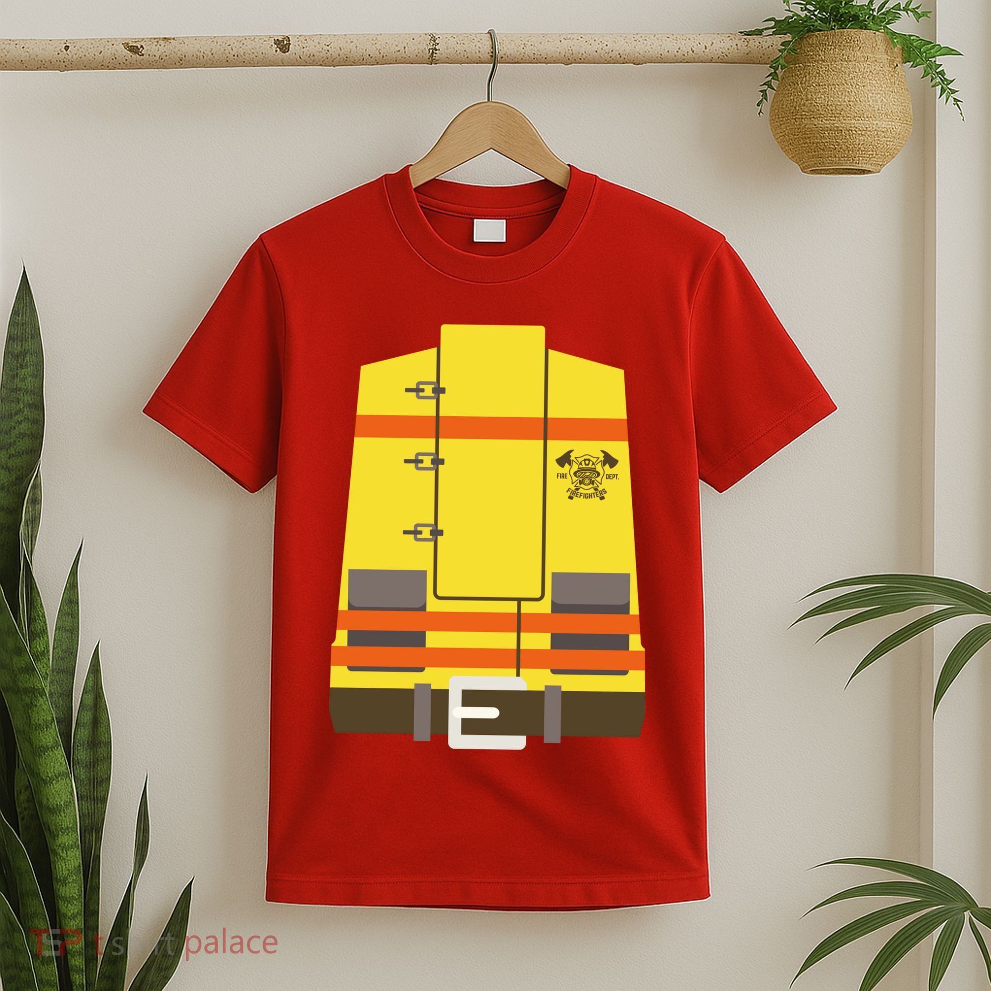 Fireman Uniform Costume T-Shirt