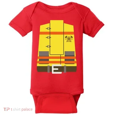 Fireman Uniform Costume Baby Bodysuit