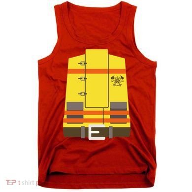 Fireman Uniform Costume Tank Top