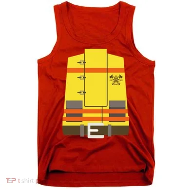 Fireman Uniform Costume Tank Top