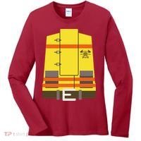 Fireman Uniform Costume Women's Long Sleeve Shirt thumb 0