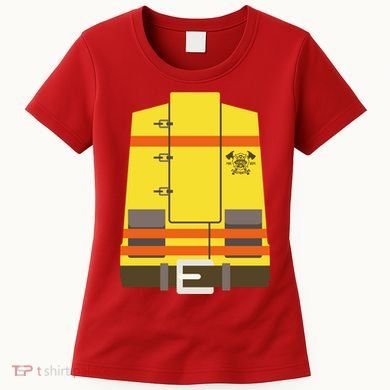 Fireman Uniform Costume Women's T-Shirt