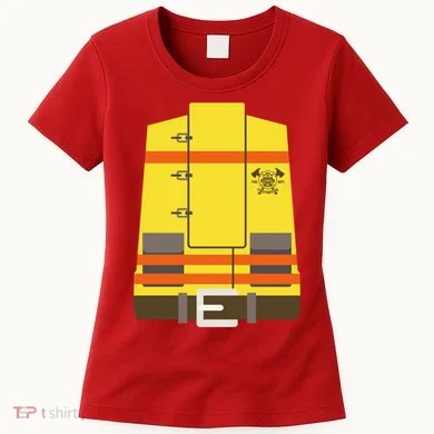 Fireman Uniform Costume Women's T-Shirt