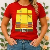 Fireman Uniform Costume Women's T-Shirt thumb 2