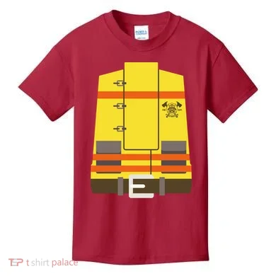 Fireman Uniform Costume Kids T-Shirt