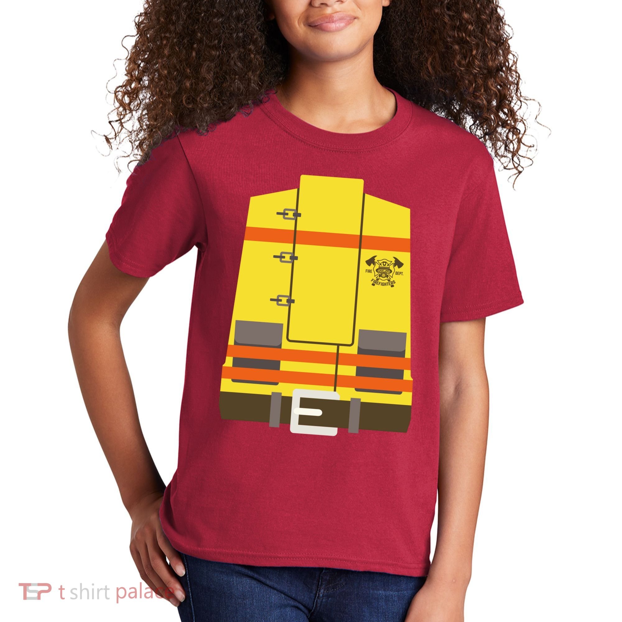 Fireman Uniform Costume Kids T-Shirt