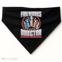 Fireworks Director If I Run, We All Run USA-Made Doggie Bandana thumb 0