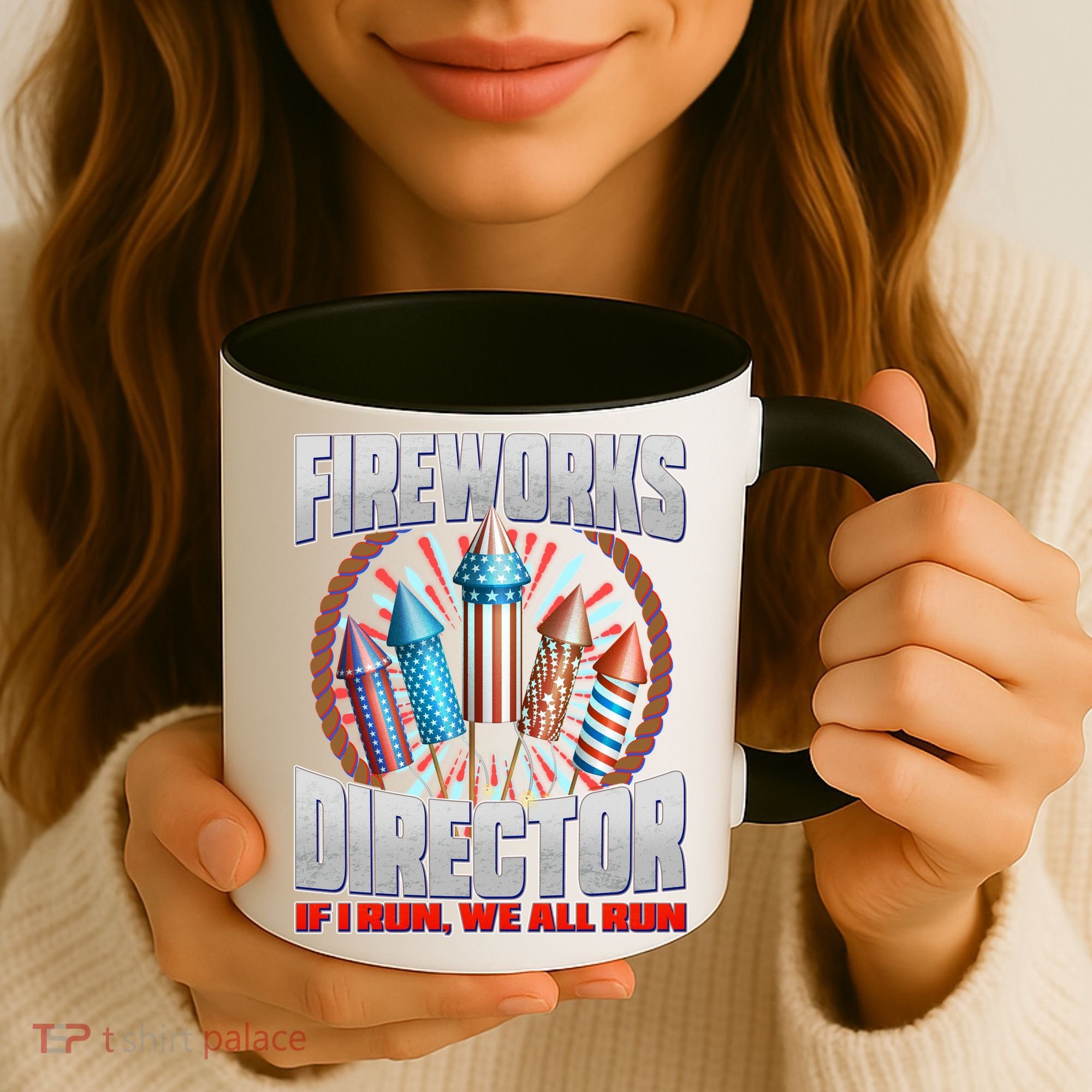 Fireworks Director If I Run, We All Run Coffee Mug