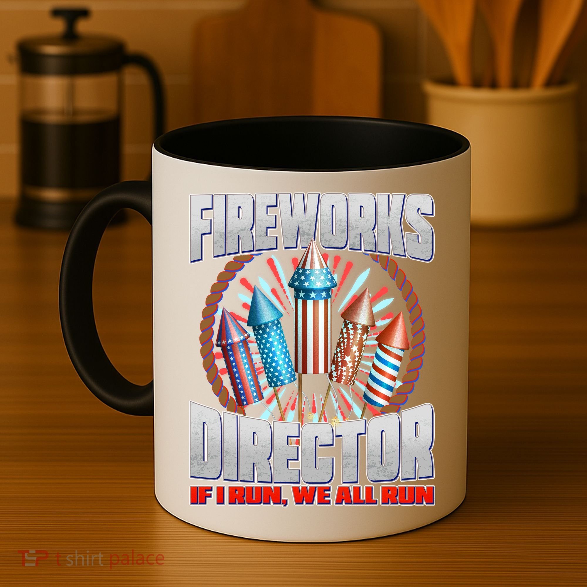Fireworks Director If I Run, We All Run Coffee Mug