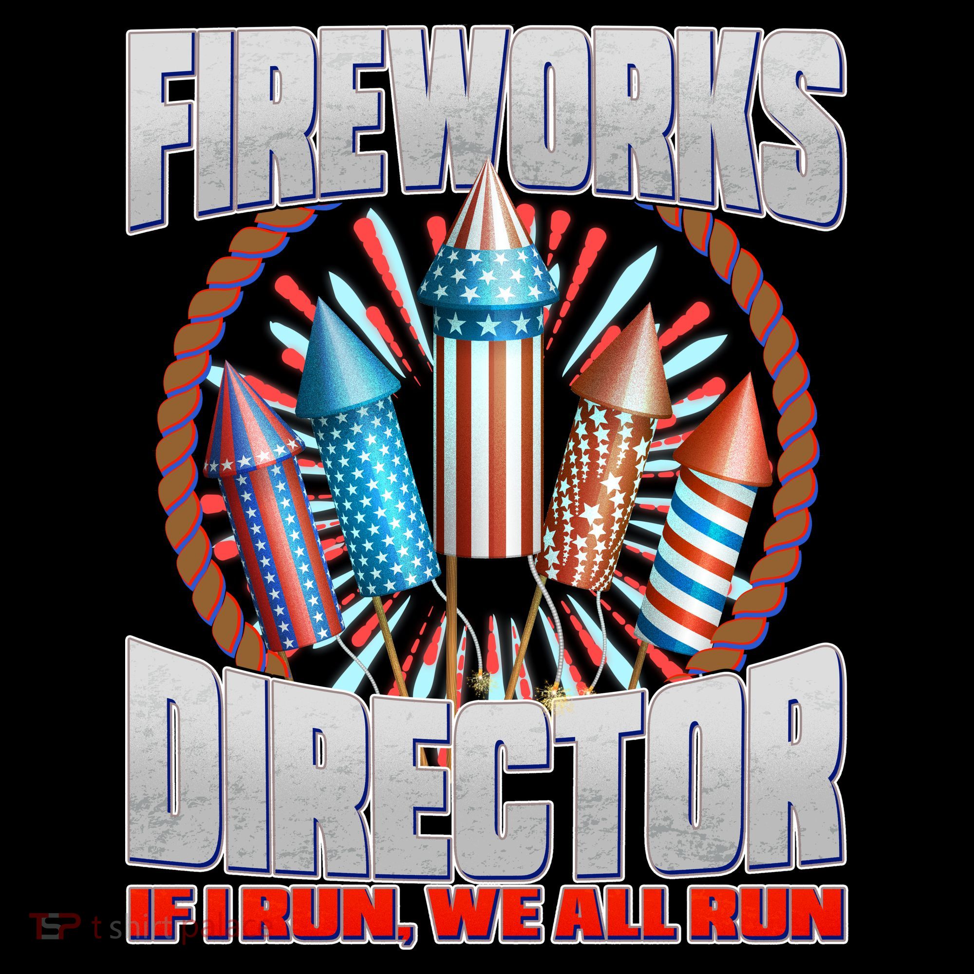 Fireworks Director If I Run, We All Run Ornament