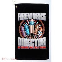 Fireworks Director If I Run, We All Run Golf Towel thumb 0