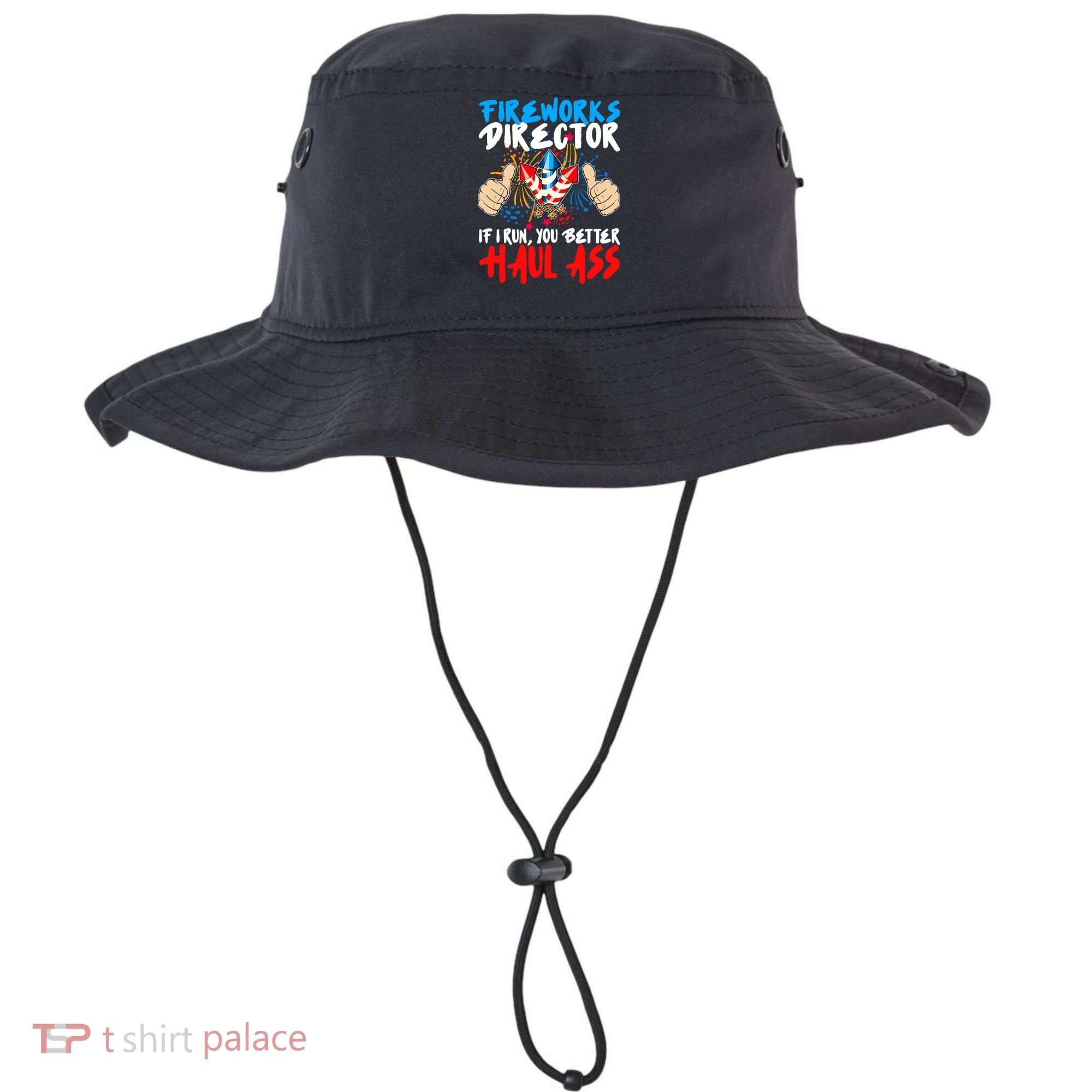 Fireworks Director If I Run You Better Haul Ass Bucket Hat
