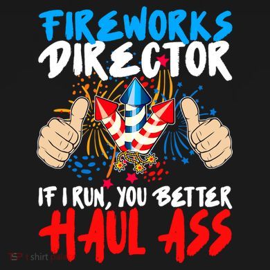 Fireworks Director If I Run You Better Haul Ass Womens Funnel Neck Pullover Hood