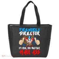 Fireworks Director If I Run You Better Haul Ass Tote Bag thumb 0