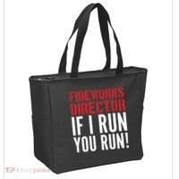 Fireworks Director If I Run You Run Tote Bag thumb 2