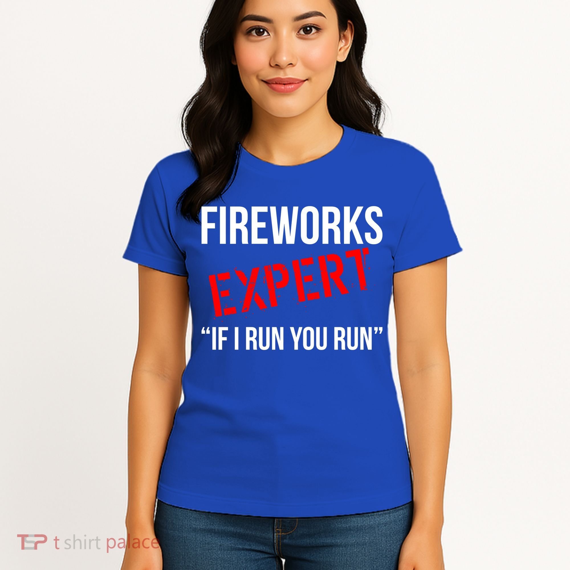 Fireworks Expert If I Run You Run Funny 4th of July Women's T-Shirt