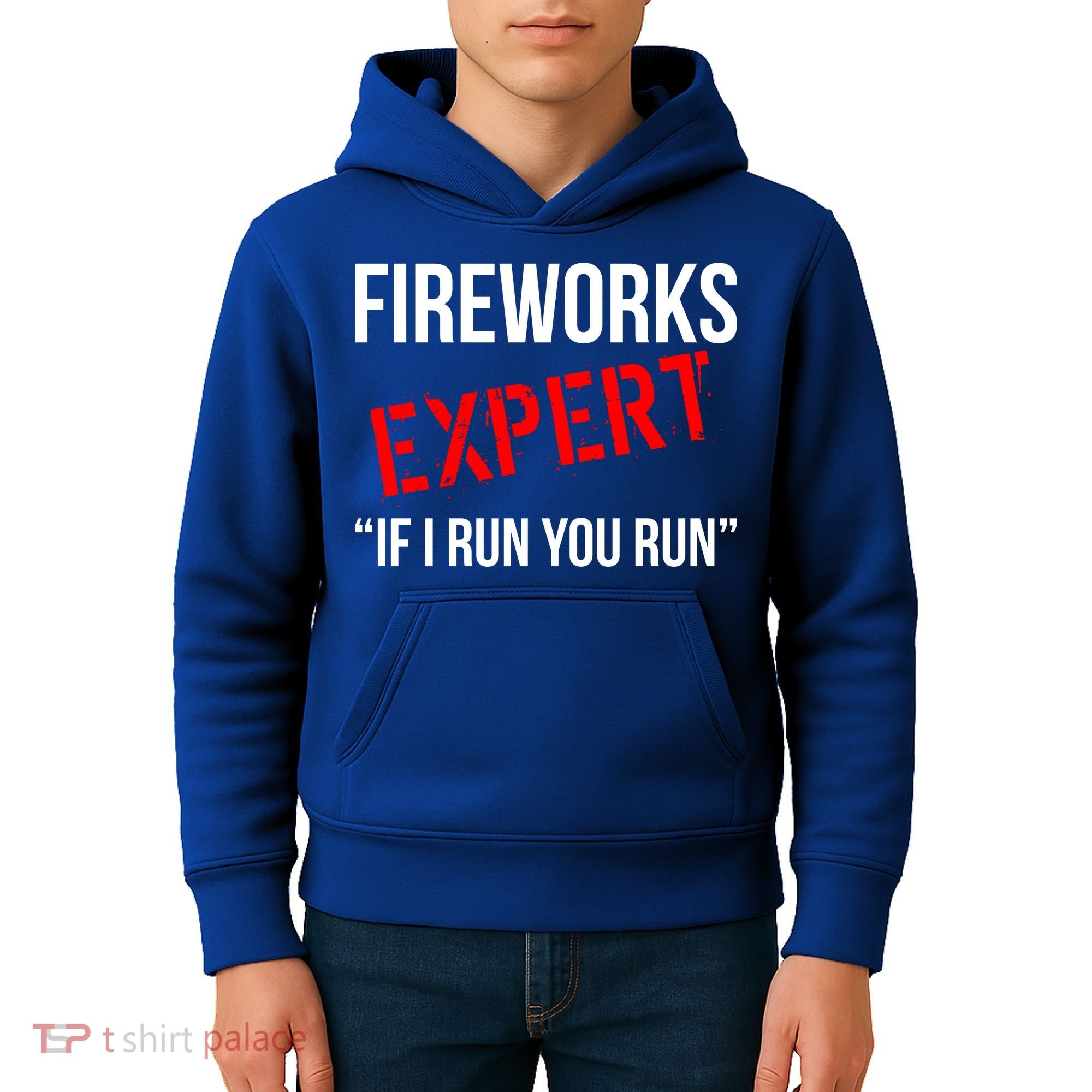 Fireworks Expert If I Run You Run Funny 4th of July Kids Hoodie