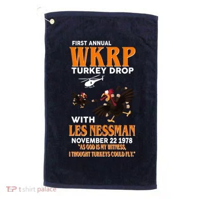 First Annual Turkey Drop Turkey Golf Towel