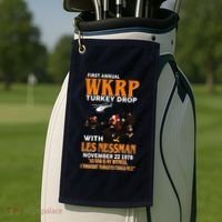 First Annual Turkey Drop Turkey Golf Towel thumb 2
