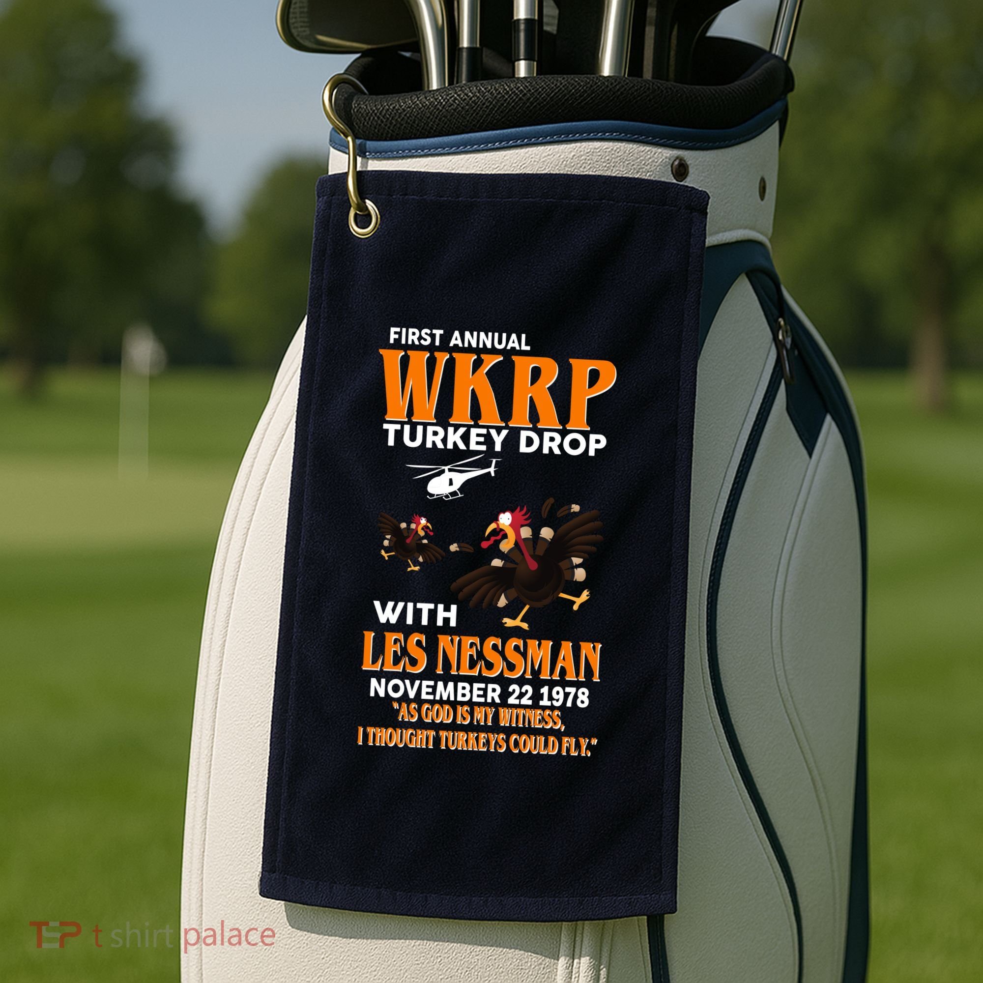 First Annual Turkey Drop Turkey Golf Towel