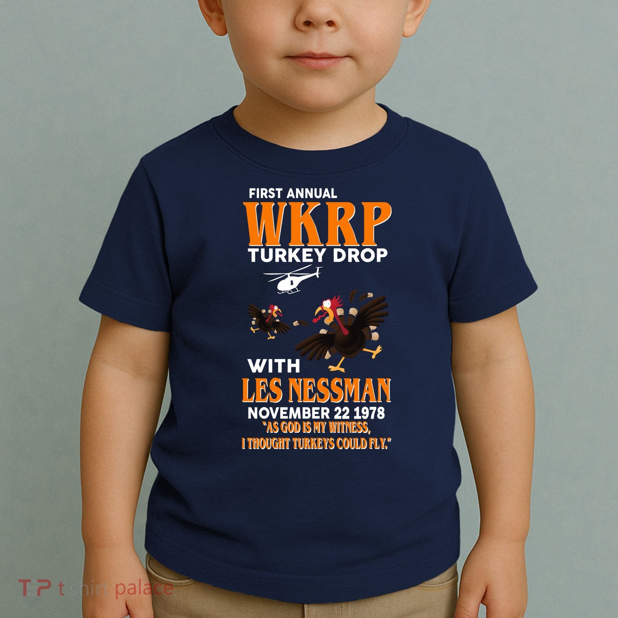 First Annual Turkey Drop Turkey Toddler T-Shirt