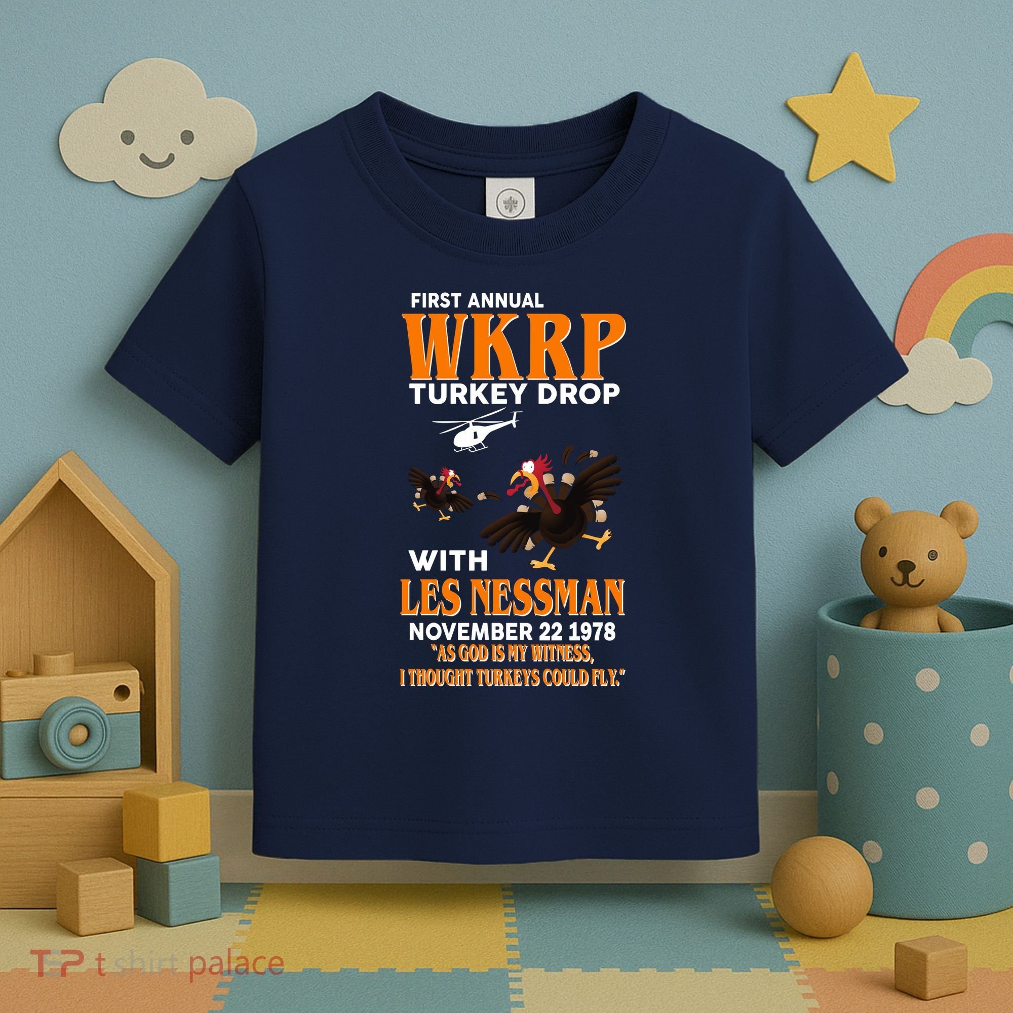 First Annual Turkey Drop Turkey Toddler T-Shirt