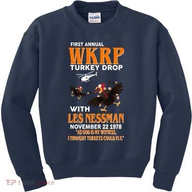 First Annual Turkey Drop Turkey Kids Sweatshirt