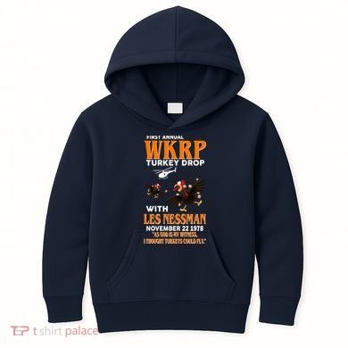 First Annual Turkey Drop Turkey Kids Hoodie