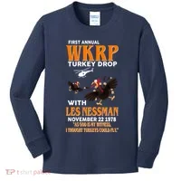 First Annual Turkey Drop Turkey Kids Long Sleeve Shirt thumb 0