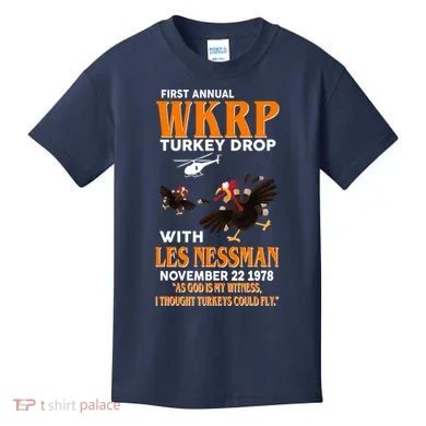 First Annual Turkey Drop Turkey Kids T-Shirt
