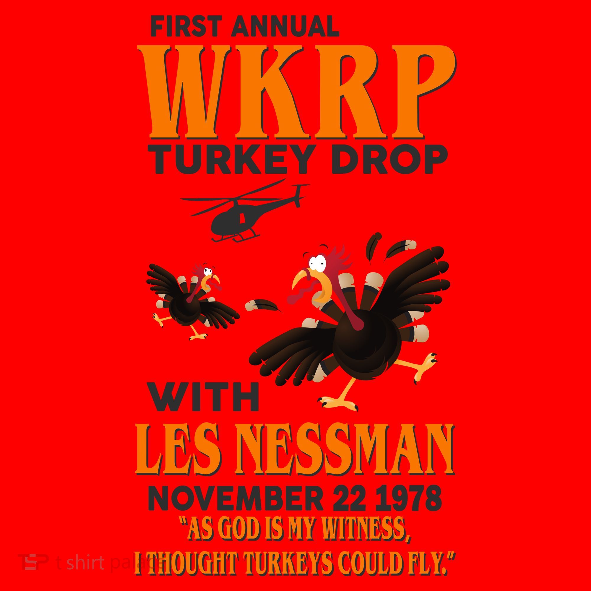 First Annual Turkey Drop Turkey Santa Hat