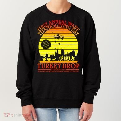 First Annual WKRP Thanksgiving Day Turkey Drop Retro Women's Sweatshirt