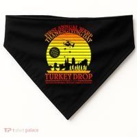 First Annual WKRP Thanksgiving Day Turkey Drop Retro USA-Made Doggie Bandana thumb 0