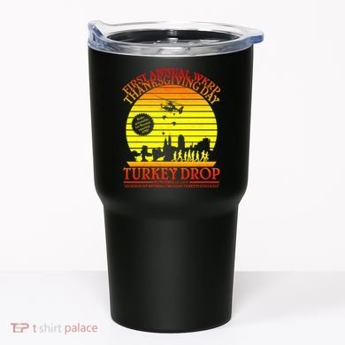 First Annual WKRP Thanksgiving Day Turkey Drop Retro Tumbler