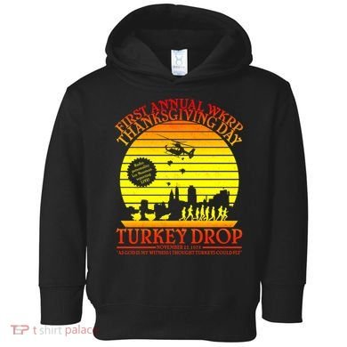First Annual WKRP Thanksgiving Day Turkey Drop Retro Toddler Hoodie