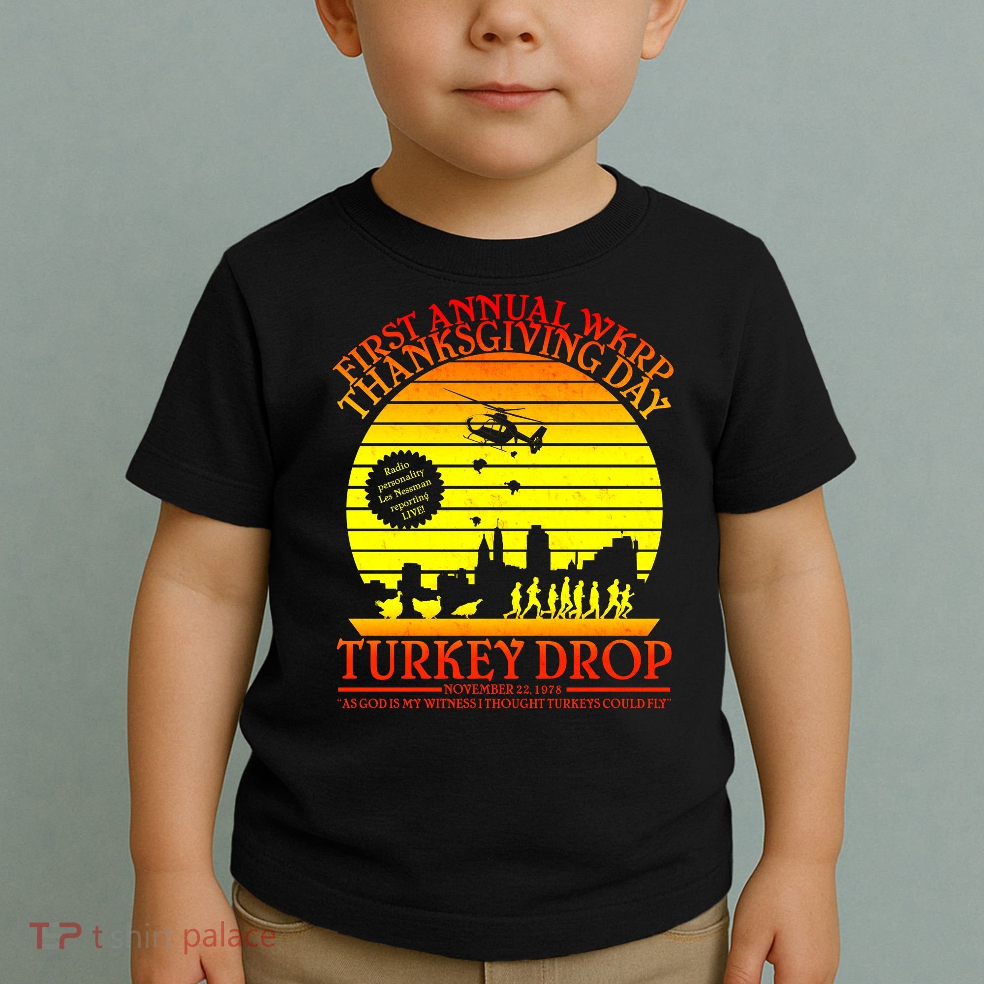 First Annual WKRP Thanksgiving Day Turkey Drop Retro Toddler T-Shirt