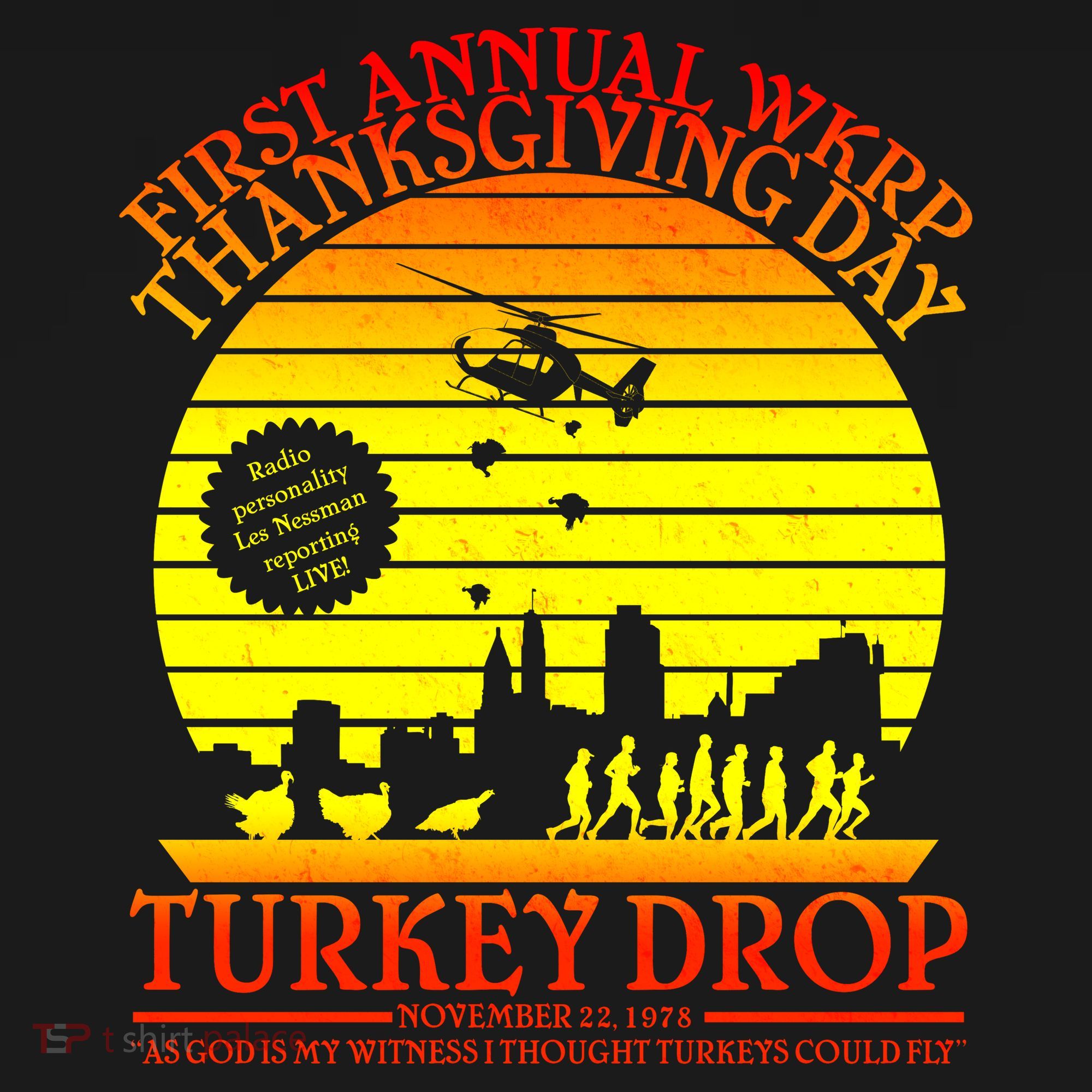 First Annual WKRP Thanksgiving Day Turkey Drop Retro Toddler T-Shirt