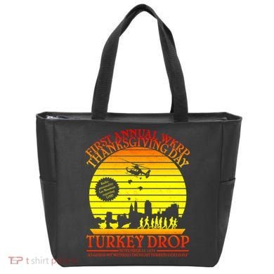 First Annual WKRP Thanksgiving Day Turkey Drop Retro Tote Bag