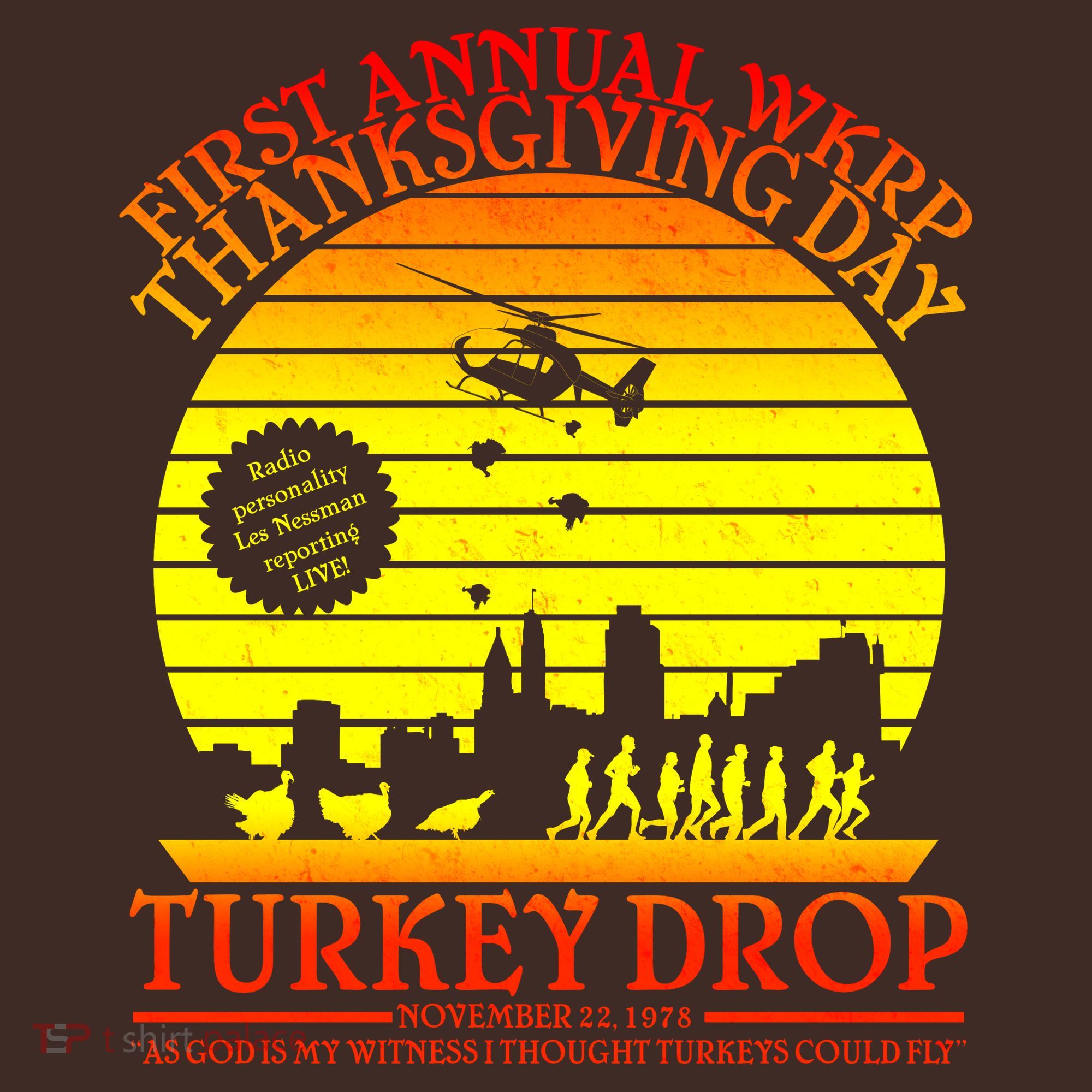 First Annual WKRP Thanksgiving Day Turkey Drop Retro Apron