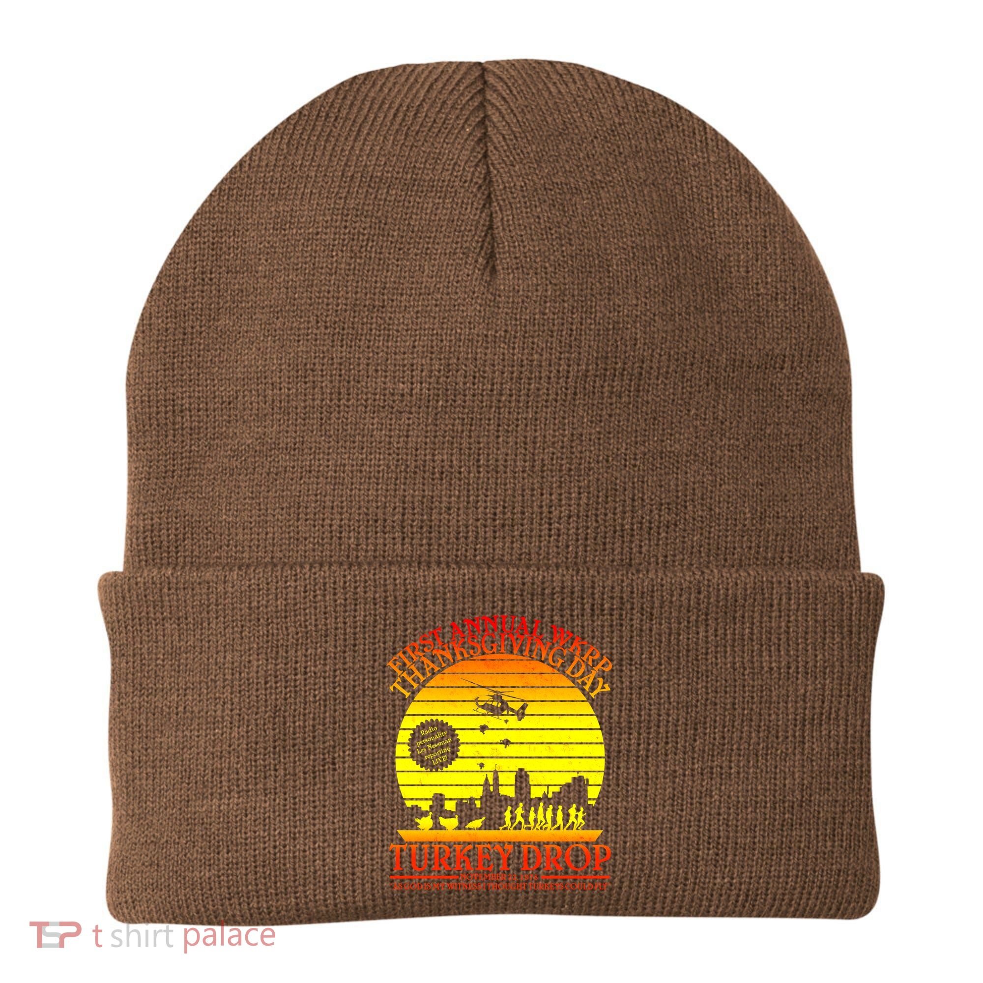 First Annual WKRP Thanksgiving Day Turkey Drop Retro Beanie