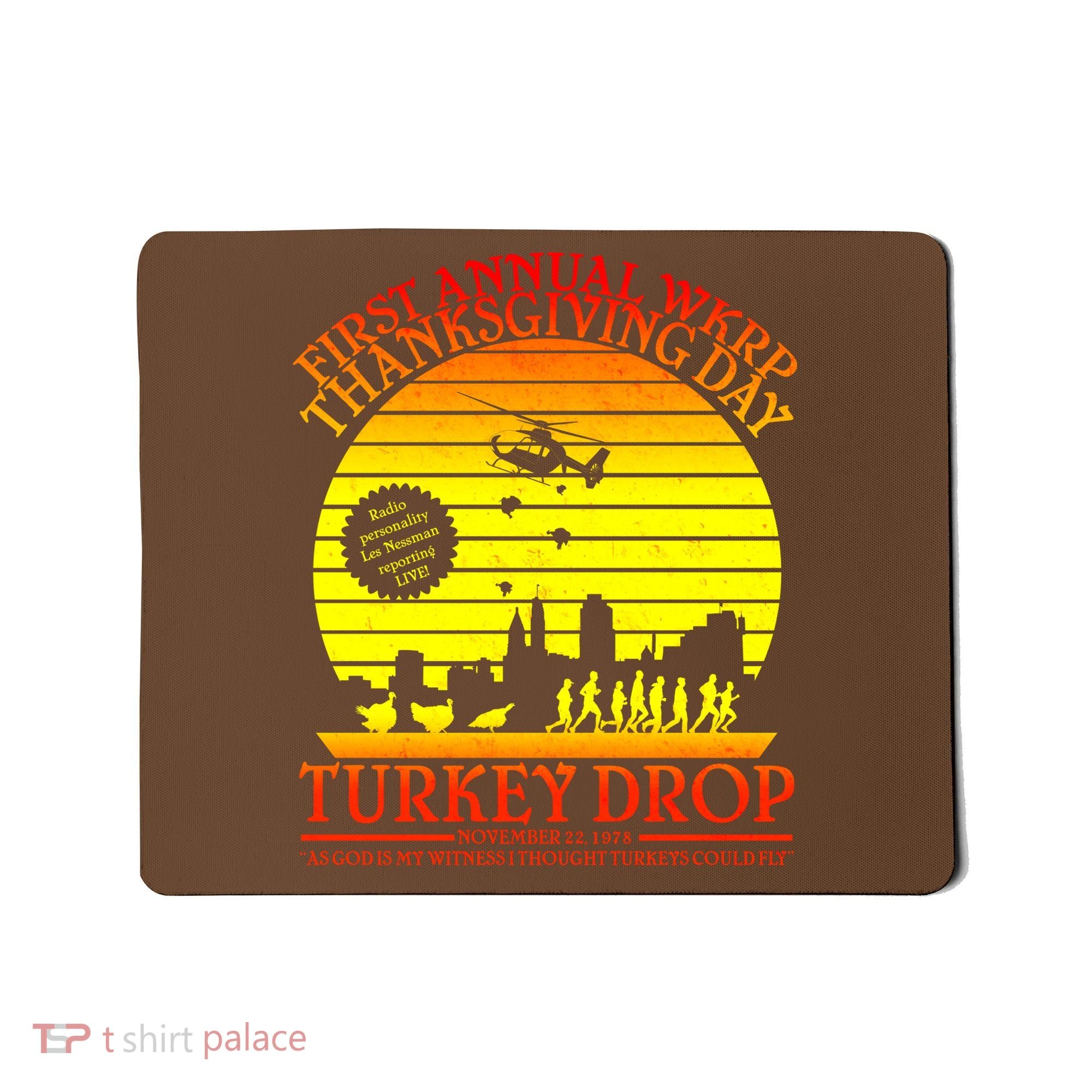 First Annual WKRP Thanksgiving Day Turkey Drop Retro Mousepad